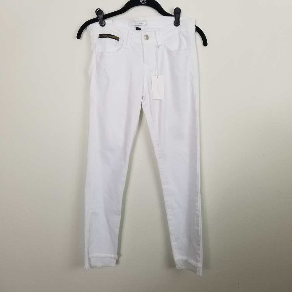 NWT Flying Monkey White Skinny Ankle Jeans Sz 25